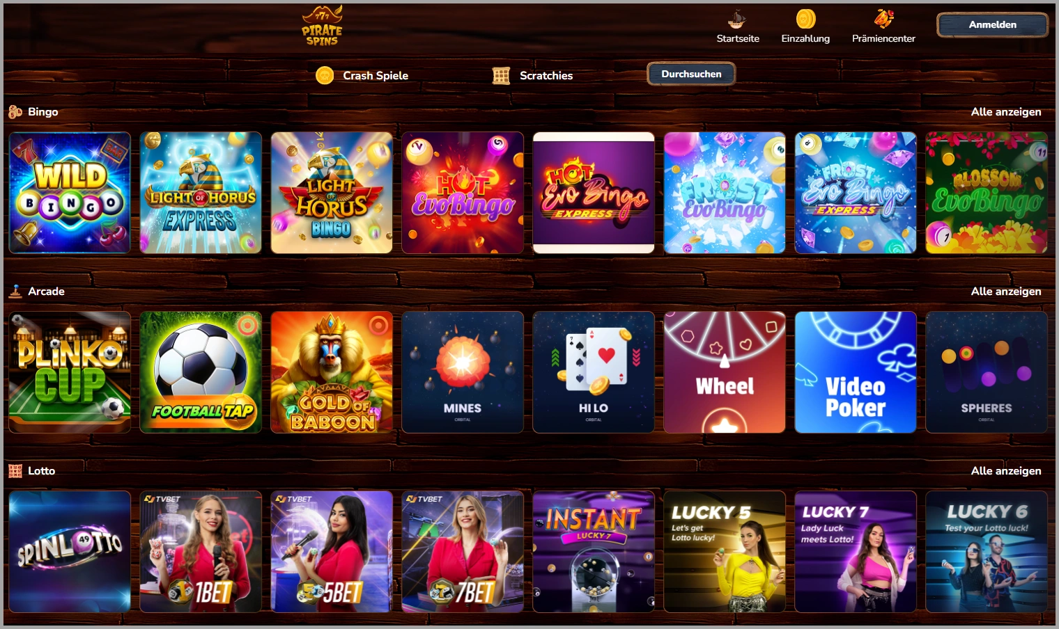 Beliebte Online Slots im Pirate Spins Casino