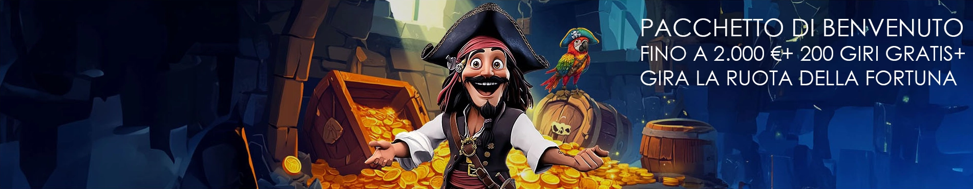 Bonus di benvenuto esclusivo per i nuovi giocatori del casinò Pirate Spins
