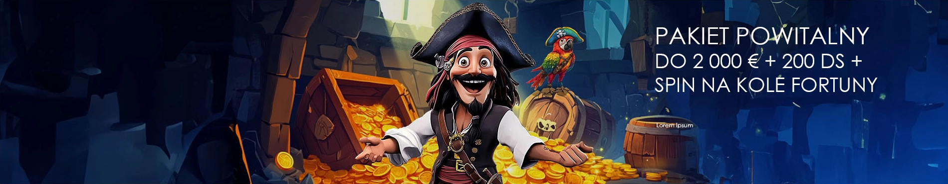Bonus na start dostępny dla nowych członków Pirate Spins Casino