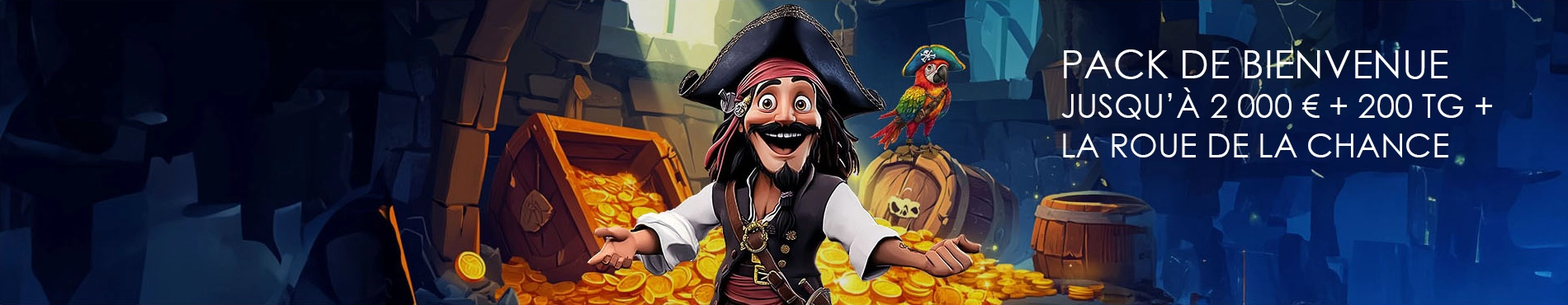 Bonus de bienvenue exclusif pour les nouveaux joueurs Pirate Spins