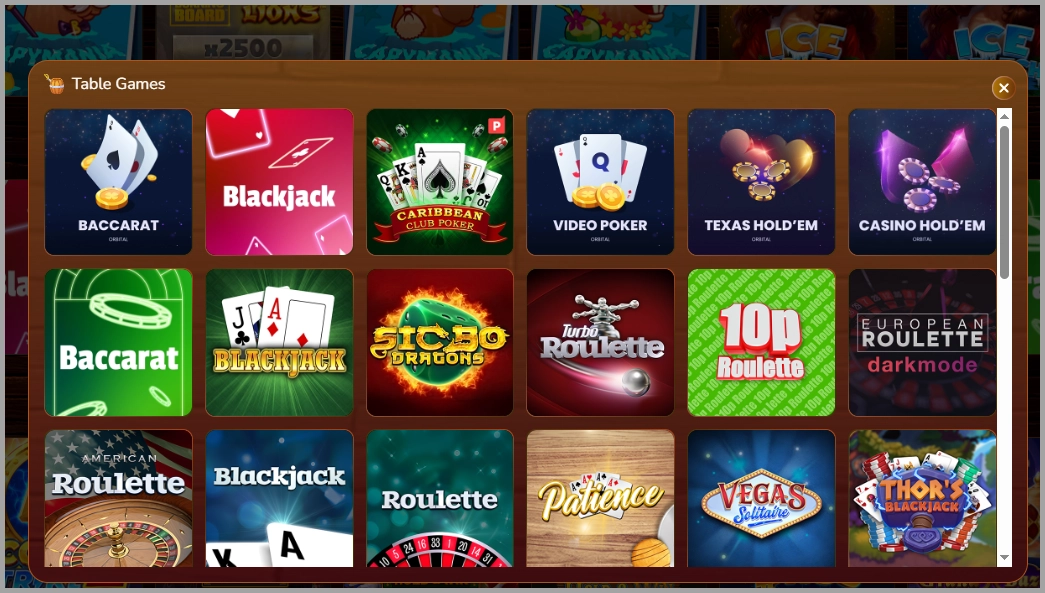 Experience classic live table games at Pirate Spins casino