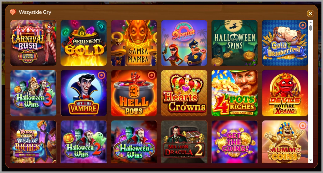 Pełna kolekcja wszystkich automatów w Pirate Spins Casino